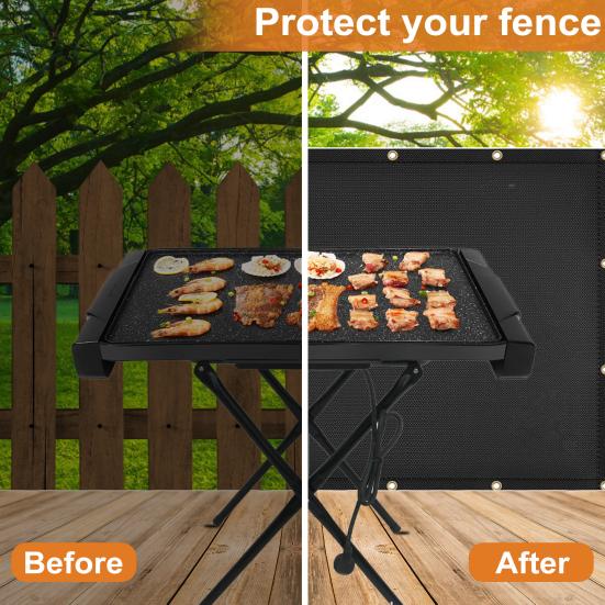 Fireproof Heat Shield Grill Mat for Wall Behind Grill Protect Deck Fence from Grill Heat Stove Wall