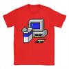 Install Windows 95 now! T-Shirt Summer  Cotton T Shirts For Men Hippie Pattern Tee Shirt Short Sleeve Y2K Retro Clothes