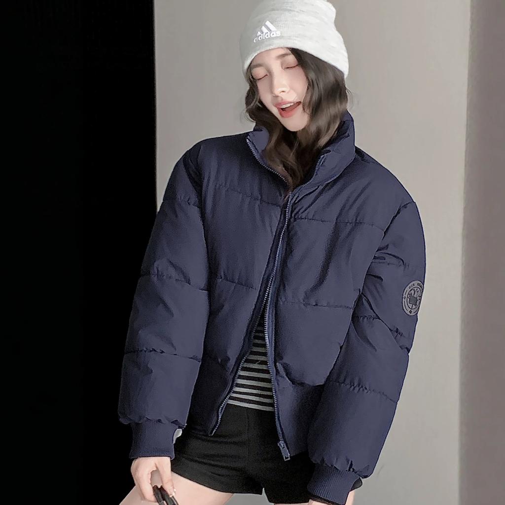 Winter stand-up collar loose foreign style warm Kendou American down cotton coat women's bread clothes short cotton-padded clothes