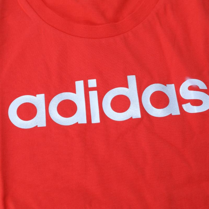 Adidas Gfx Ss T Linear Round Neck Comfortable Short Sleeve T-Shirt Women Tops Red DM5346