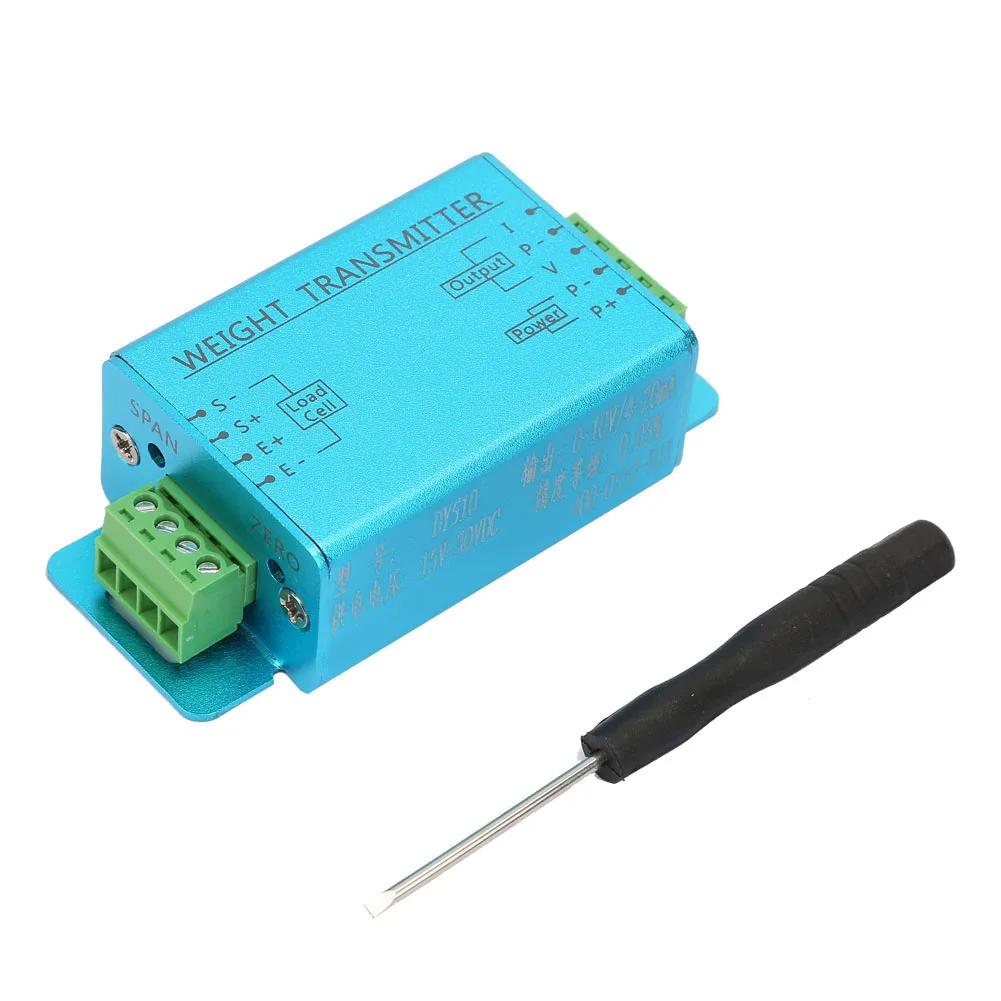

DY510 4-20mA Load Cell Weighing Sensor Transducer Transmitter Amplifier Signal Amplification небо синє кольору