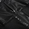 Imitation Leather Jumpsuits Men Sexy See Through Mesh Bodysuits Gay Erotic Lingerie Club Party Wear Playsuits Performance Onesie