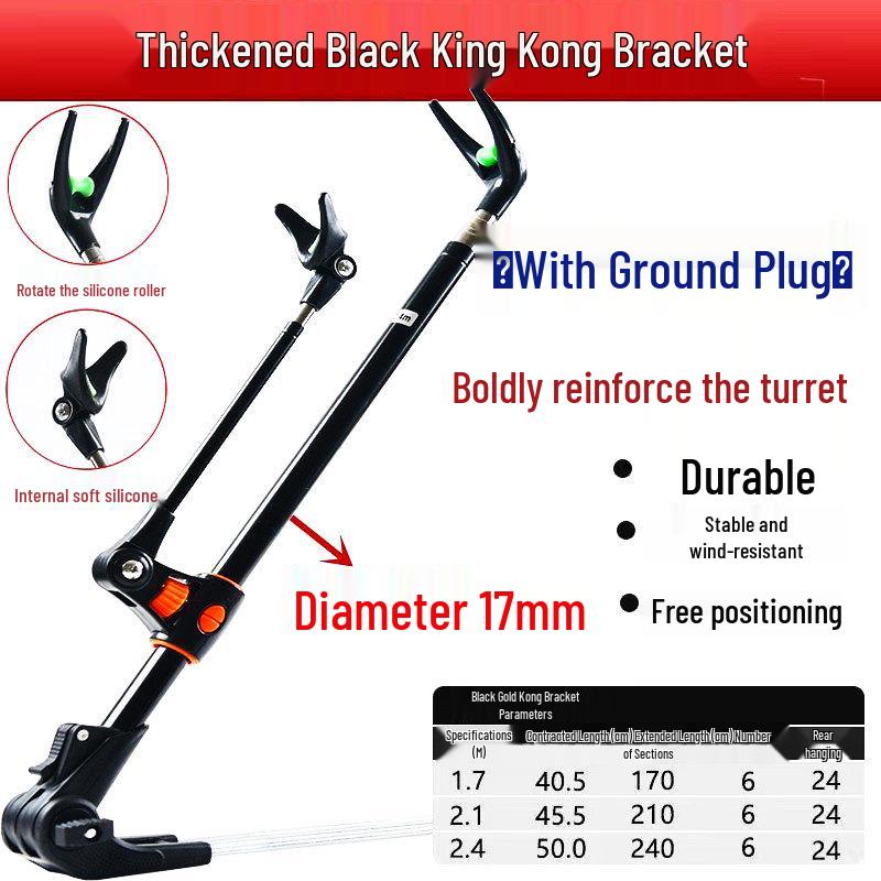 Cannon Rod Strap: Traditional Long Fishing Rod – New Model, Labor-Saving, Thickened with Silicone Ring and Shoulder Strap
