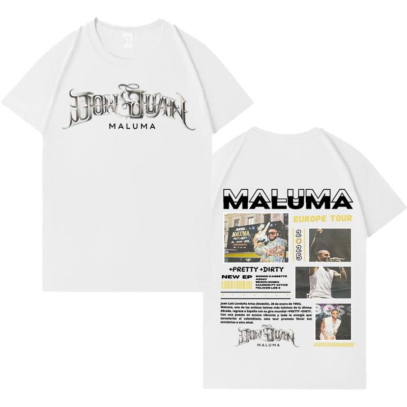 Rapper MALUMA New Album Tour Punk Tshirts Mens Women Summer Casual Hot Sale Short Sleeve T Shirts Harajuku Oversized Streetwear