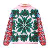 Womens Floral Print Cotton Padded Coat Loose Casual Single Breasted Thick Jacket