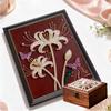 Crystal Pearl Painting 5D DIY Frame Decoration Painting Flower Home Wall Decoration Transparent Pearl Gemstone Painting Picture Art Crafts