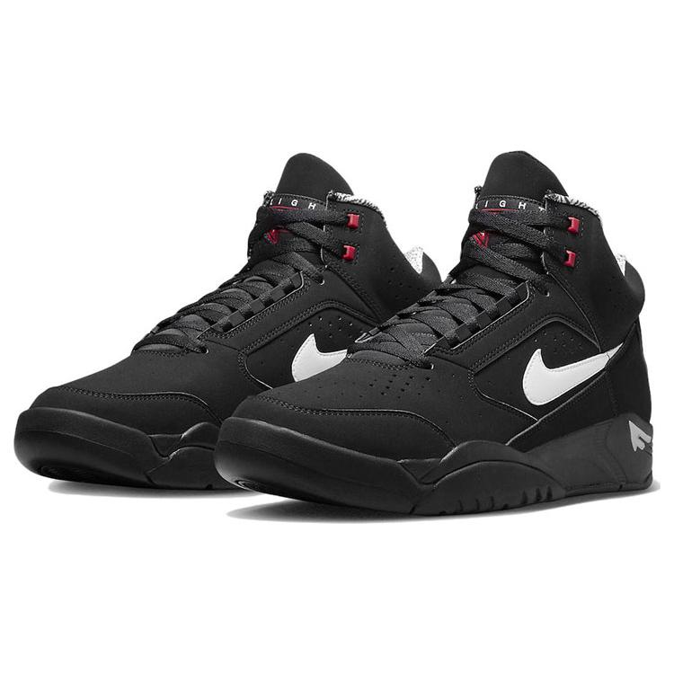 Nové Nike Air Flight Lite Ii Mid Černé Bílé Varsity Červené DQ7687-003