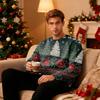 Men's Round Neck Fleece-Lined Thick Warm Sweatshirt