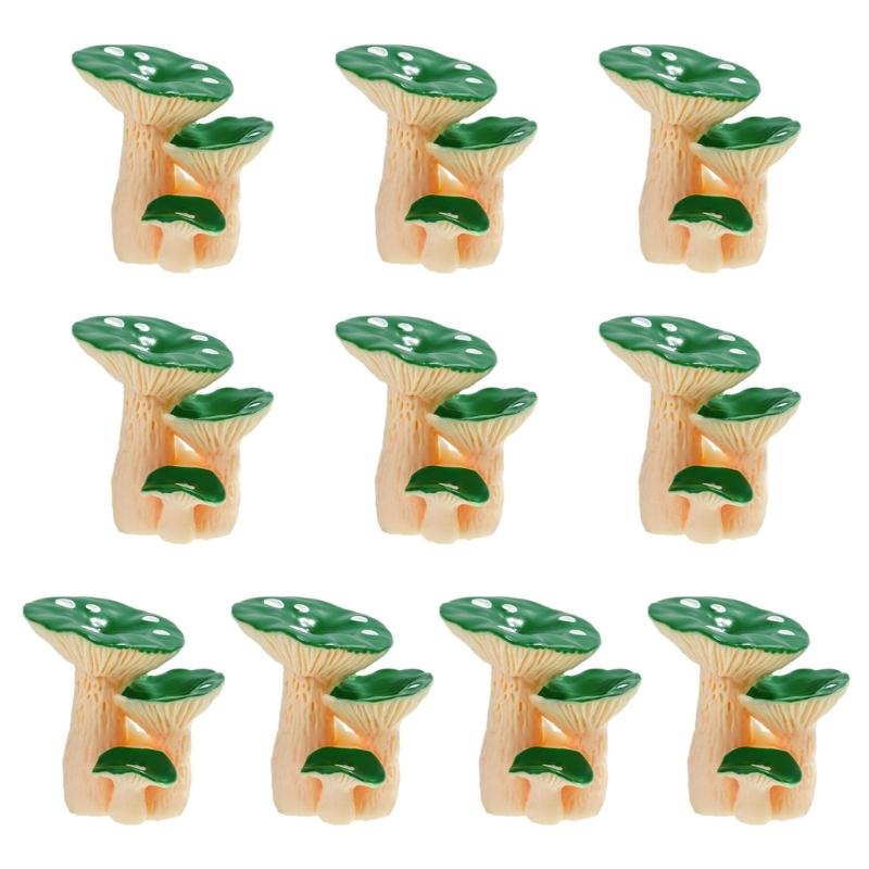 Resin Mushrooms for Outdoor and Indoor Use for Home Decoration Garden Projects Weather Resistant Miniature Ornaments