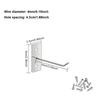 Wall mounted nail hooks, jewelry display hooks, perforated plate hooks, single line hooks, steel hardware tools, hammer pliers, wall hooks