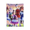 Uma Musume Pretty Derby Blanket Fleece Textile Decor Animals Anime Portable Ultra-Soft Throw Blankets for Sofa Bedroom Quilt