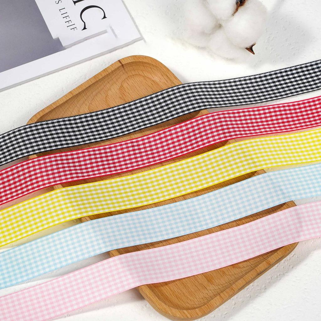 1 Pair Cute Pastel Gingham Check Ribbon Shoelaces Wide Flat Grid Multicolor Sweet Girly Bow Laces for Sneakers and Casual Shoes