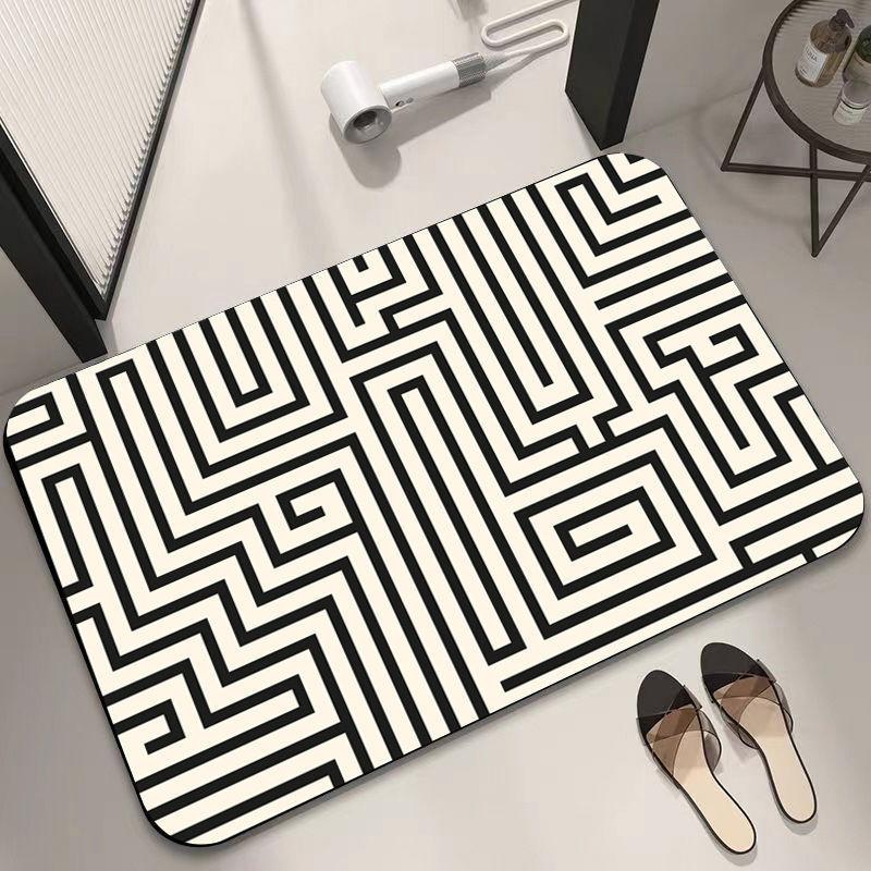 

Bathroom diatom mud floor mat, toilet absorbent mat, door non-slip floor mat, household dirt-resistant simple bathroom floor mat 40x60cm15.7x23.6in