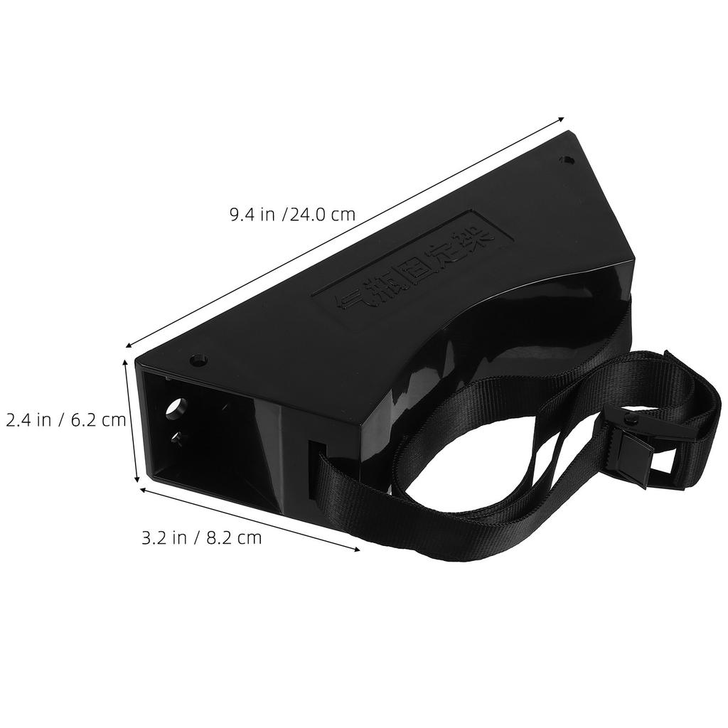Gas Cylinder Bracket Plastic Iron Stable Holder High-Strength Strap for 40L Hydrogen Oxygen Tanks Wall Mount