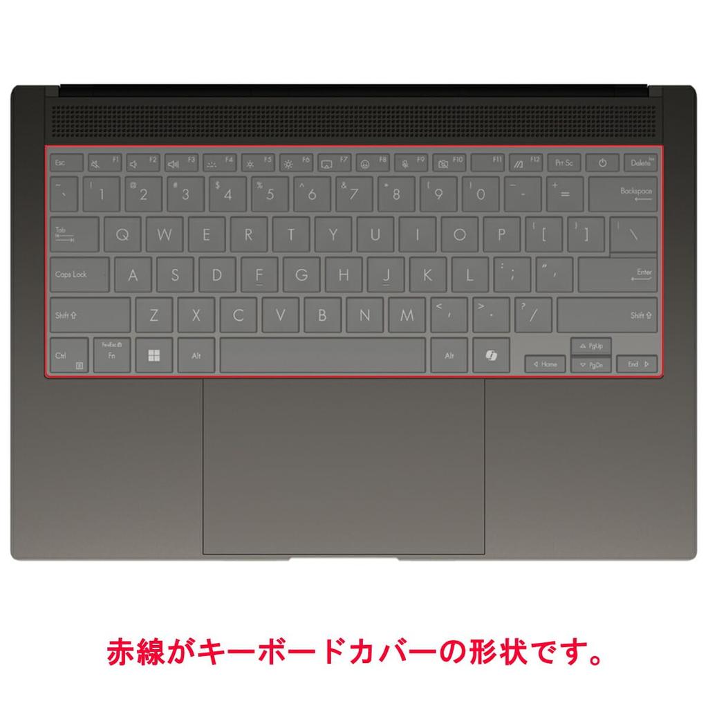 ClearView Keyboard Cover for ASUS Zenbook S 14 UX5406 (2024 Model) - Protective Film, Made In Japan [Quiet]