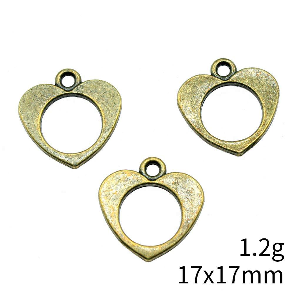 Back To School Charm Bracelet Hollow Peach Heart Charms Pendant Ornaments For Home Male Pendant