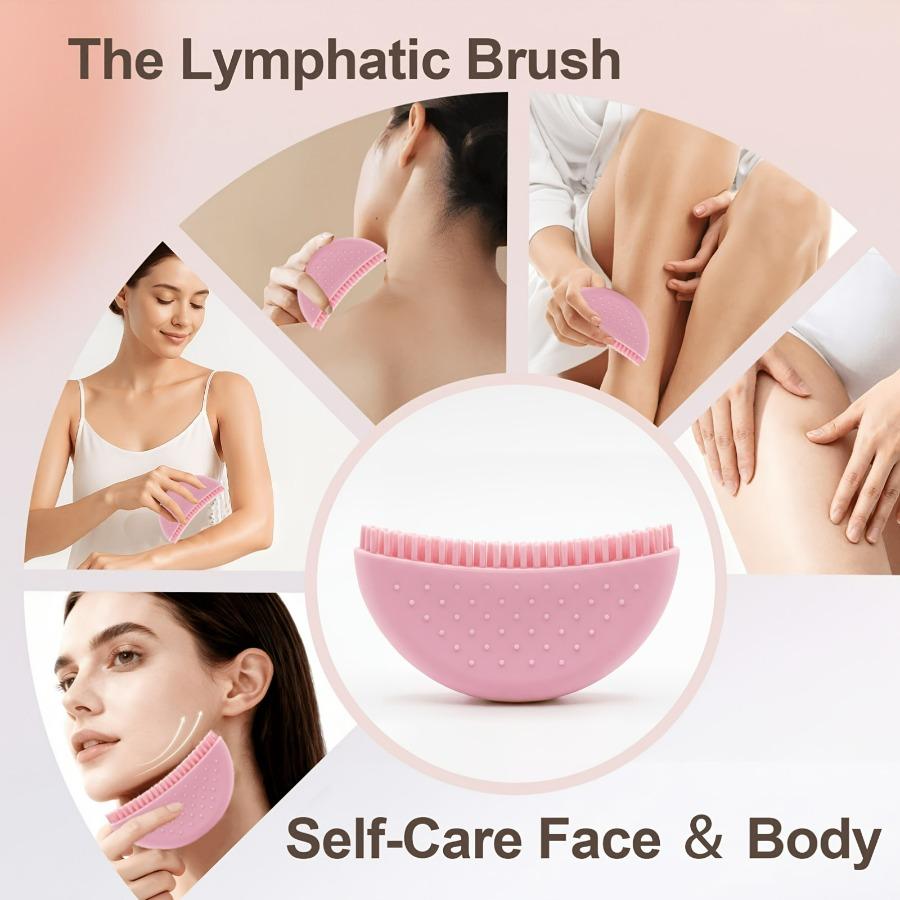 Ergonomic Pure Silicone Face Massage Brush – Facial Contouring & Lifting Tool for Puffiness Care & Self-Care, Ideal for Home
