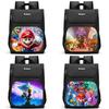 Der Super Mario Galaxy Film Strapazierfähiger Rucksack mit mehreren Fächern für Schulkinder Mit atmungsaktiven Air-Cushion-Trägern