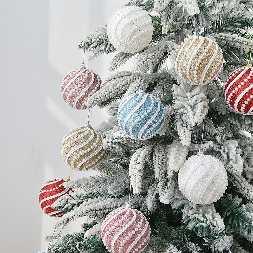Decoración de árbol de Navidad Bola de Navidad Bola colorida Adorno colgante Bola colgante Decoración de Navidad 8 cm