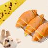 Miękka Zabawka Croissant dla Psa Odporna na Gryzienie Stymulacja Mentalna Interaktywna Piszcząca Zabawka dla Psa Trening Psa Szczeniak Zabawka Puzzle Pies/Szczeniak