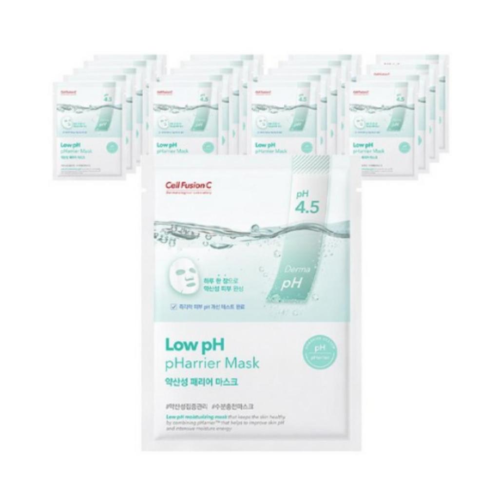 Cell Fusion C Low‑pH Barrier Mask Pack (pH‑balanced Barrier Mask) — 25 Ml × 20 Sheets (1 Pack)