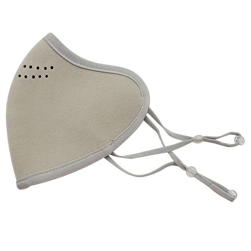 Double-Layer Wool Warm & Breathable Mask for Men & Women - Windproof, Cold-Proof for Autumn/Winter Cycling, Skiing, and Sports