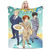 Super Soft Hetalia Axis Powers Anime Throw Blanket Premium Flannel Fleece Lightweight Blanket Cozy Plush Blankets All Season Use