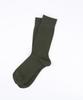 Inlichi Bamboo Crew Socks - Olive Solid