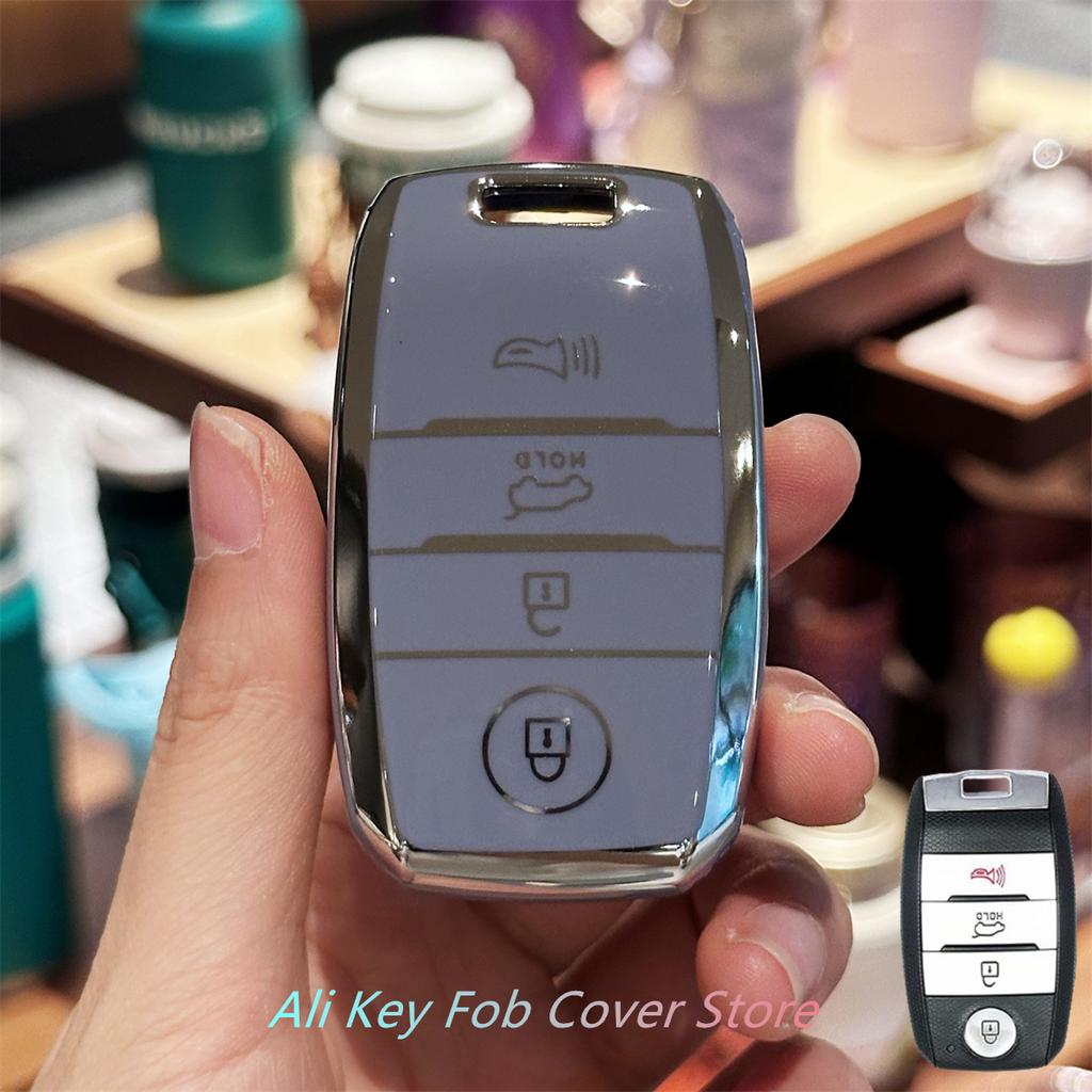 Key Fob Cover for Kia Forte Koup Niro Optima Rio Sorento Soul Sportage Keychain Lanyard Ljcmw22