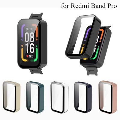 Full Edge Glass Screen Protector Case for Redmi Smart Band Pro Protection PC Cover Redmi Band Pro Shell príslušenstvo