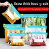 10pcs Reusable Leak-Proof Freezer Bags with Zipper Lock - Keeps Food Fresh, Ideal for Kitchen Organization