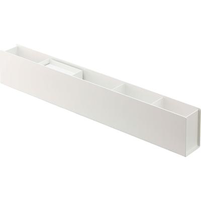 Yamazaki Slim Desk W50 X D5 X Tower Storage Desk 5985 Organizer, White, Approx. H8.2cm, Series, Box, Storage,