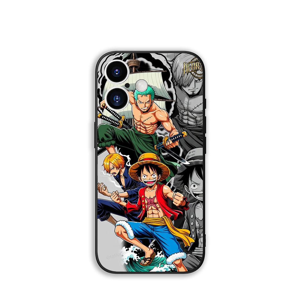 Phone Cover Roronoa Zoro Luffy One Piece Casing for Apple iPhone 16 15 14 Plus 13 12 Mini 17 Pro Max + ProMax 16E Air 15+ Case