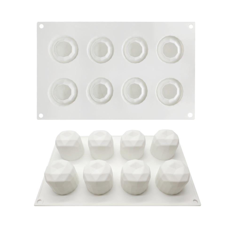 

Рождественская 8 хрустальная силиконовая форма для яблока, мусса, формы для торта, заварного крема, форма для мороженого, посуда для выпечки белый