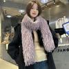 New Arrival Scarffall and Winterheattechpure Color Scarfeasiest for Matchtassel Shawlthickenedstuffed Scarf