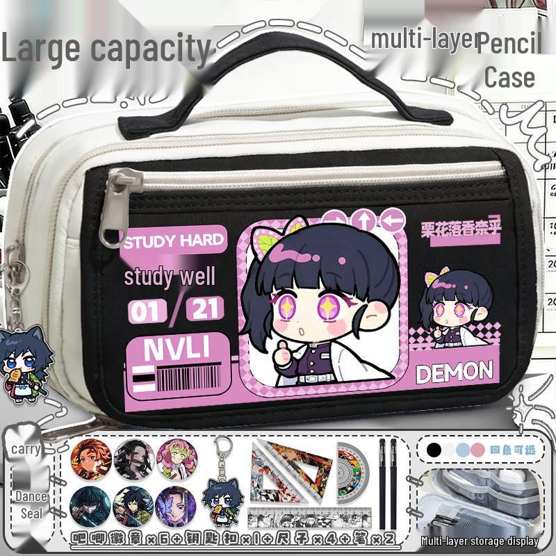 Demon Slayer Mitsuri Kanroji Large Capacity Pencil Case for Students