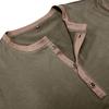 Fashion Men's Short-sleeved Henley Shirt New Men's Round Neck T-shirt Colour Blocking Body Shirt Tops