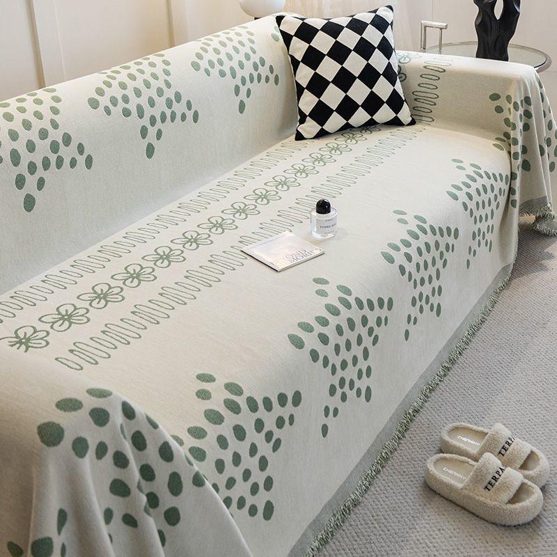 

Одеяло для дивана с геометрическим принтом, синель, пылезащитный коврик для дивана, против царапин, для гостиной, универсальный защитный чехол для мебели 180x130cm