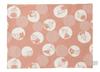 Quarter Report Washable Fabric Placemat with Bubble Dot Moomin Reversible Jacquard Weave In (MOOMIN) Design, Pink, [Made Japan]
