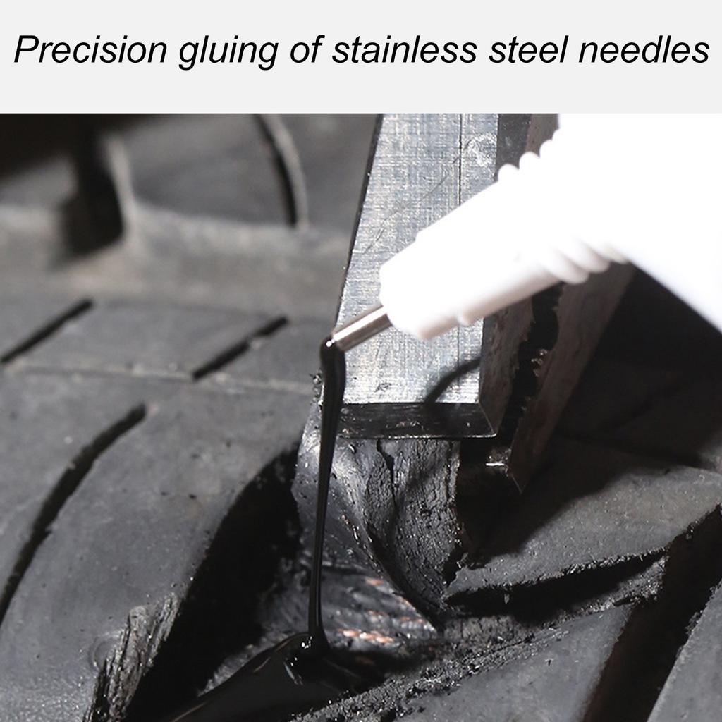 Tire Repair Glue Liquid Strong Rubber Glues Black Rubber Wear-resistant Non-corrosive Adhesive Instant Strong Bond Leather