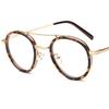 Fashion Optical Glasses Unisex Retro Double Beam Eyeglasses Classic Frog Mirror Spectacles Alloy Frame Googles Simplity Eyewear