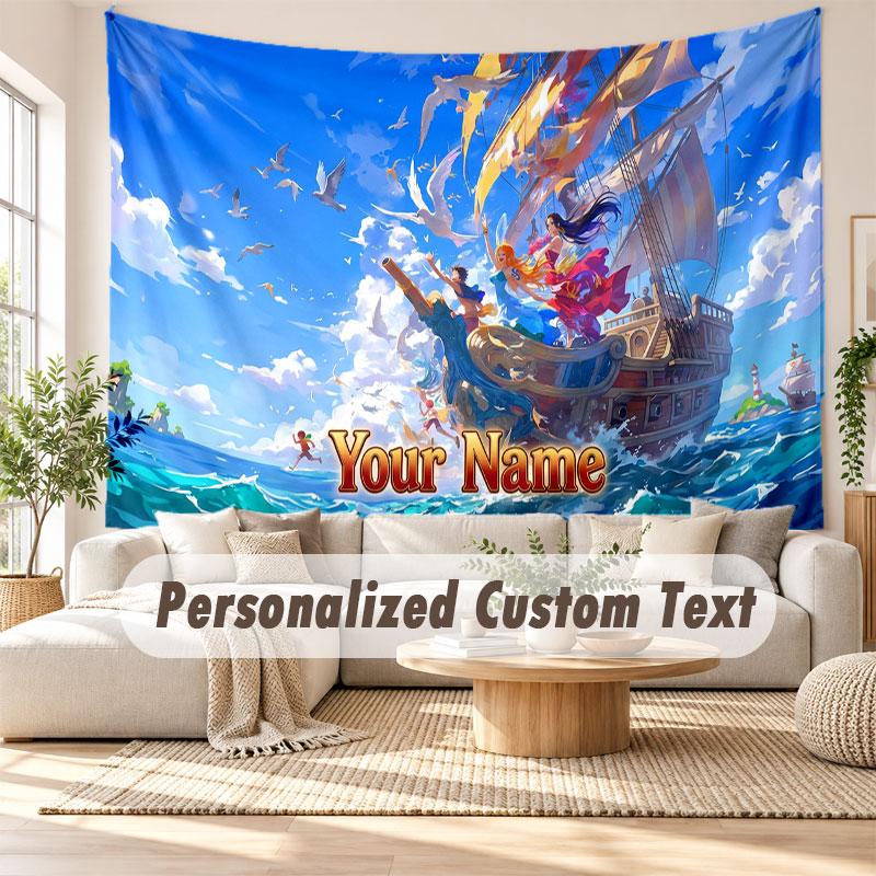 Custom Name Wall Hanging Tapestry,One Piece Decorative Backdrop Tapestry For Dorm Home