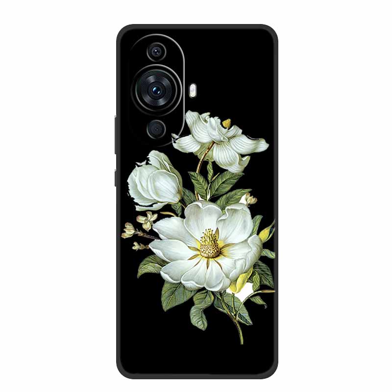 Funda For Huawei Nova 12s Case Cute Cartoon Cat Black Silicone Soft Back Cover Case For Huawei Nova 12s Case Nova12s 12 S Coque