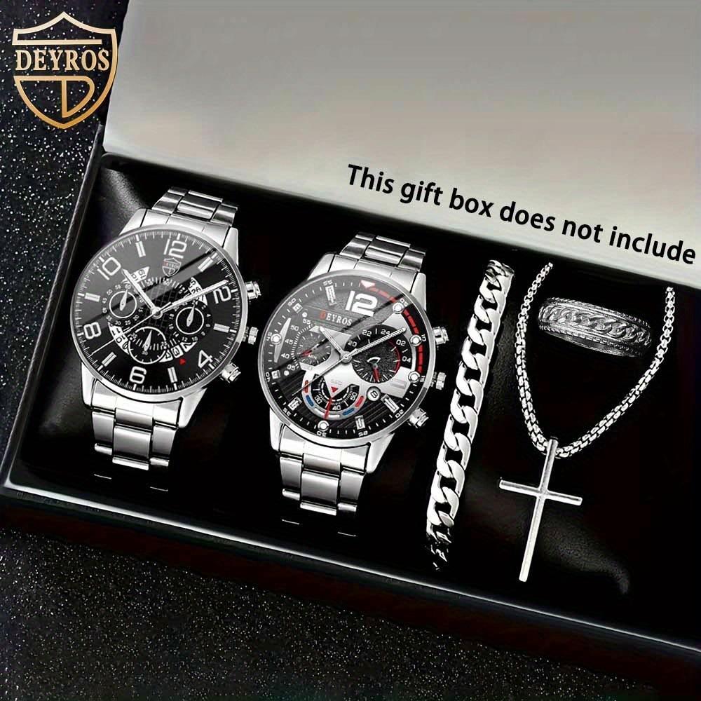 Watch Accessories Five-Piece Men S Watch Steel Belt Men S Quartz Watch