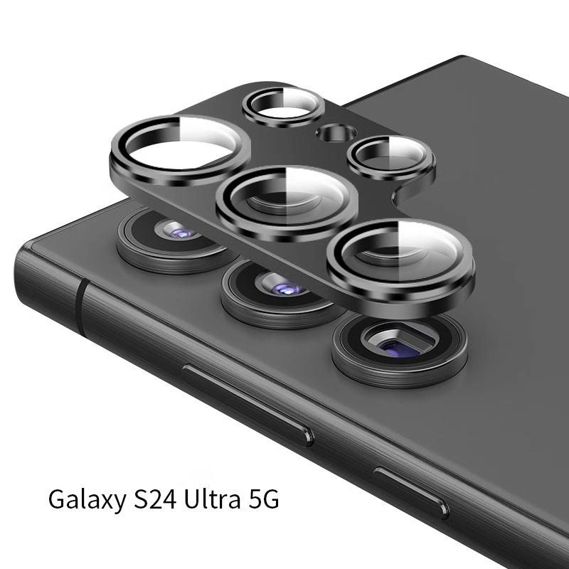 

Для Samsung S24 Ultra S24 Plus алюминиевый сплав, устойчивый к царапинам закаленное стекло, защитная пленка для камеры Samsung S24 Ultra чёрный