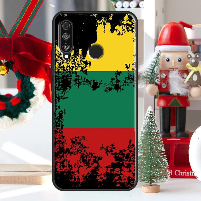Fashion Lithuania Flag For Huawei Nova 12i 11i 8i 12s Y73 Y72 Y61 Y91 Y90 Y70 Y60 9 10 SE P60 Pro P30 P40 Lite Case