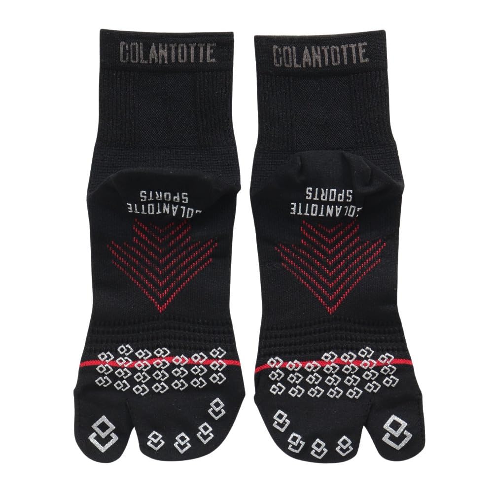[Colantotte] SPORTS Run-Aid Socks Tabi Black (90) M