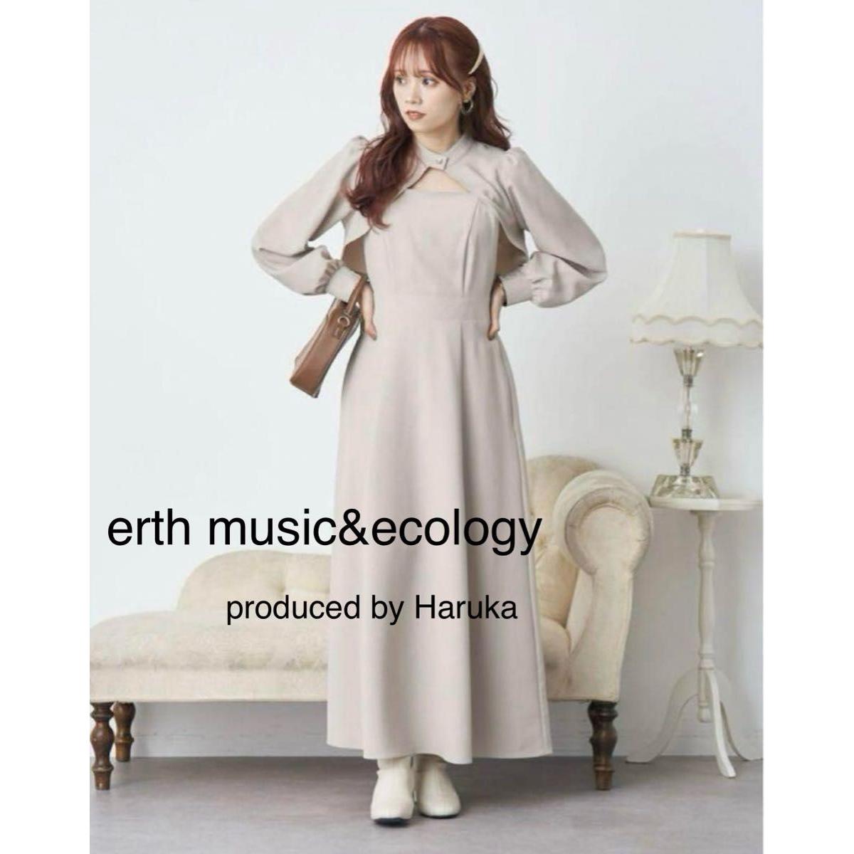 earth music&ecology Bolero Dress by Haruka Long Sleeve Dress