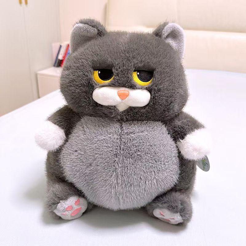 

Dudu Siam Doll: Cute Ugly-Cute Sitting Calico Cat Plush Toy - Big Belly - Birthday Gift Trend 45 cm