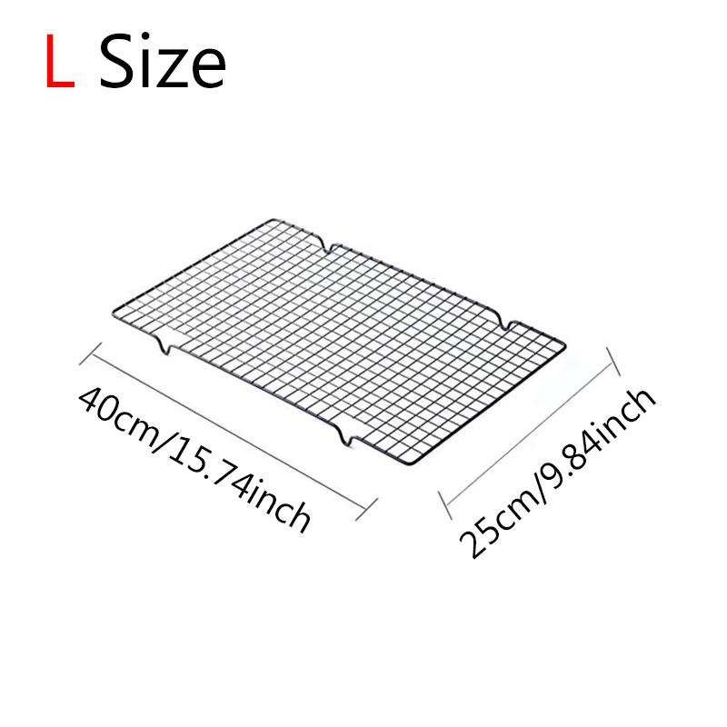 1PC Carbon Steel Cake Cooling Rack S/L Sizes Available Household Baking Cooling Tool for Bread Biscuit Pastry Kitchen Gadget ZYF